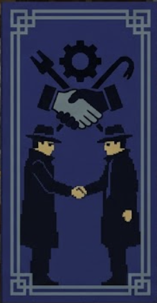 The Fixers — a shadowy broker exchanging an envelope in a back room