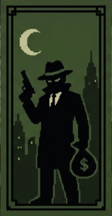 The Scoundrels — two cunning thieves picking a lock in the rain